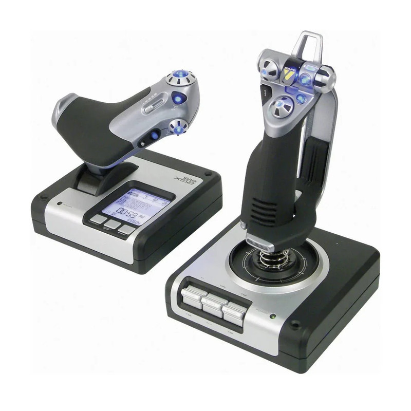 Logitech Gaming Saitek X52 Hotas Flight Control System - Silver/Black - وحدة تحكم